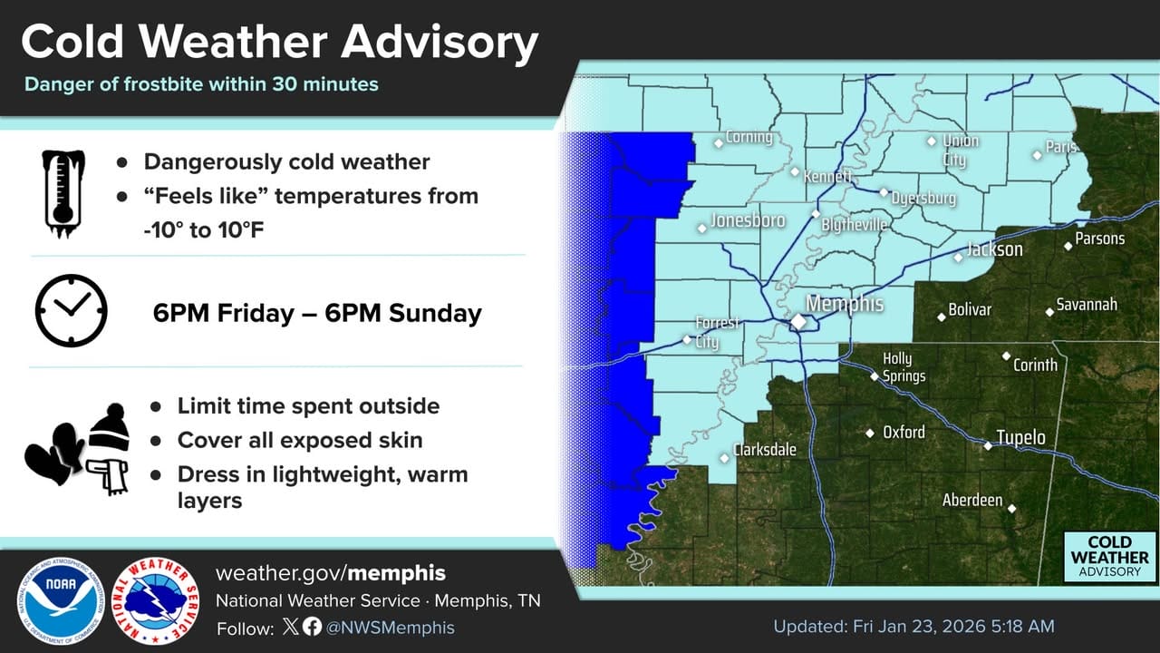Mid-South bracing for cold temperatures alongside winter storm ...