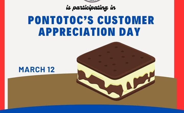 Company hosts Customer Appreciation Day with ice cream sandwiches in Pontotoc Please join us this Thursday, March 12 at our office at 12 South Main Street for an ice cream sandwi