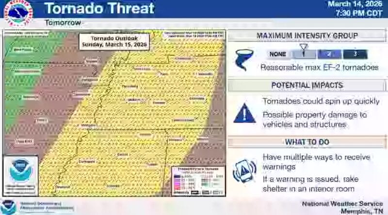 Meteorologists to host live Q&A on Sunday’s severe weather forecast Live Briefing and Q & A for the Expected Severe Weather on Sunday, March 15, 2026
