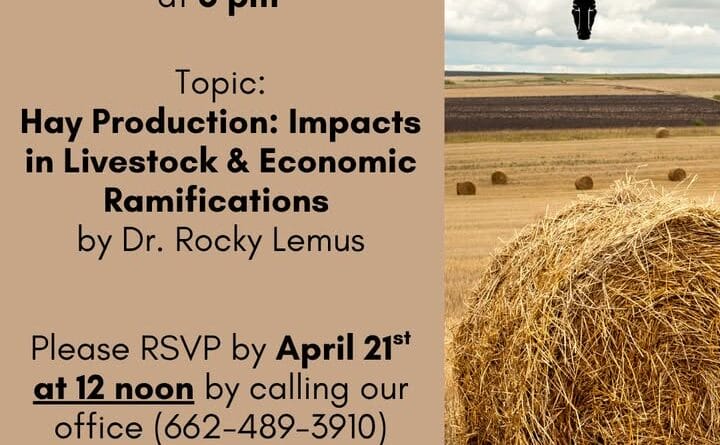 April Cattlemen’s Meeting Focuses on Hay Production Come on down for our April Cattlemen's meeting with Dr