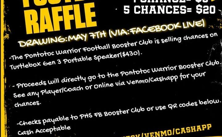 Pontotoc Warriors Launch Fundraiser Featuring Portable Speaker Raffle ๐ Support the Warriors & Win Big!