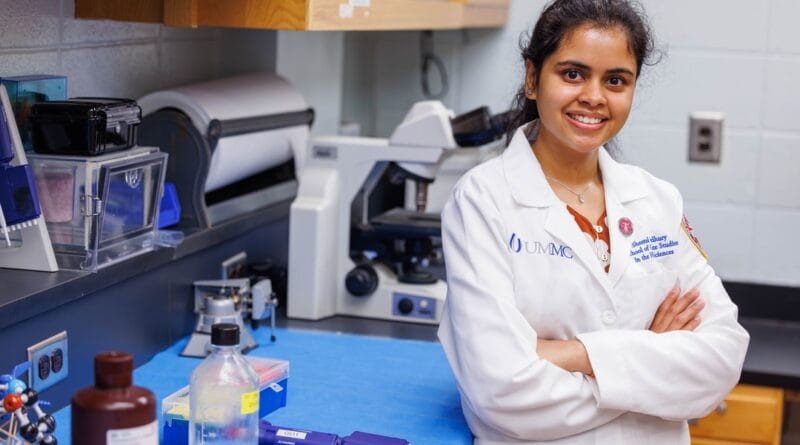 Indian scholar finds mentorship and community at UMMC after 9,000-mile journey After traveling nearly 9,000 miles from India to UMMC, Sheetal Chowdhury found more than a PhD progr