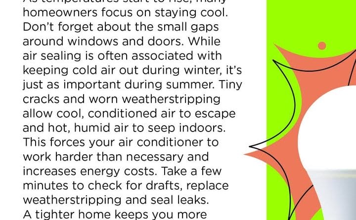 Homeowners encouraged to check for drafts around windows and doors Take a few minutes to check for drafts around your windows and doors!