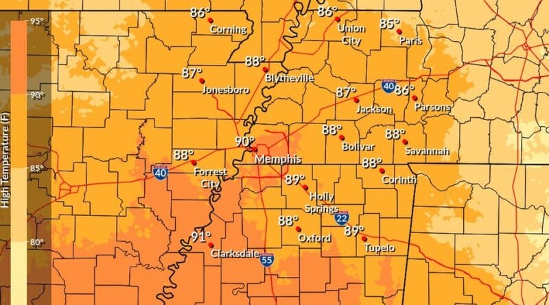 Memphis braces for first 90-degree day of the year amid high humidity Photos from US National Weather Service Memphis Tennessee's post