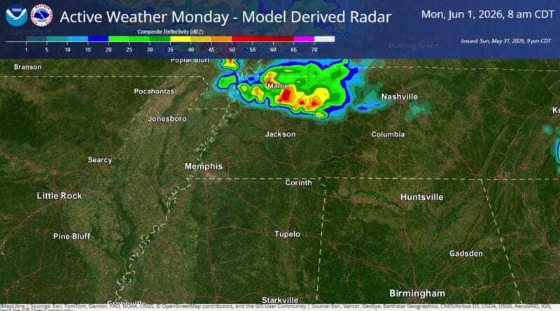 We're expecting two rounds of storms on Monday, one in the morning, the other in the late afternoon