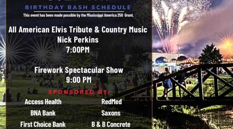 Pontotoc to host July 4th celebration honoring America’s 250th birthday Come out and celebrate Americas 250th birthday with us in Pontotoc!