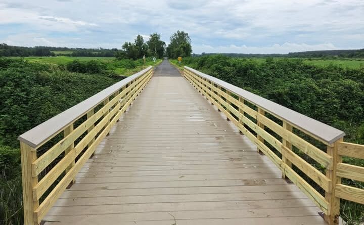 Bridge south of Ecru Whistle Stop completed, re-decking planned in Chickasaw County First completed bridge south of Ecru Whistle Stop!