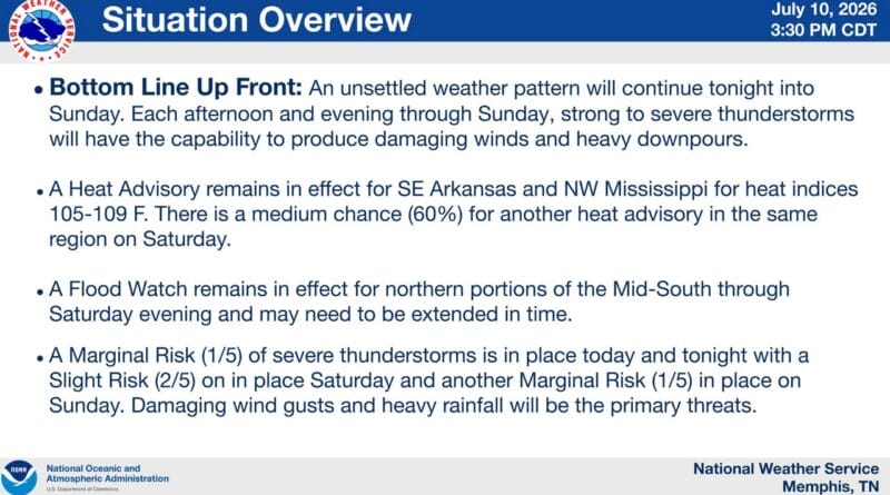 Active Weather Weekend Expected Across the Mid-South It is going to be an active weather weekend across the Mid-South!