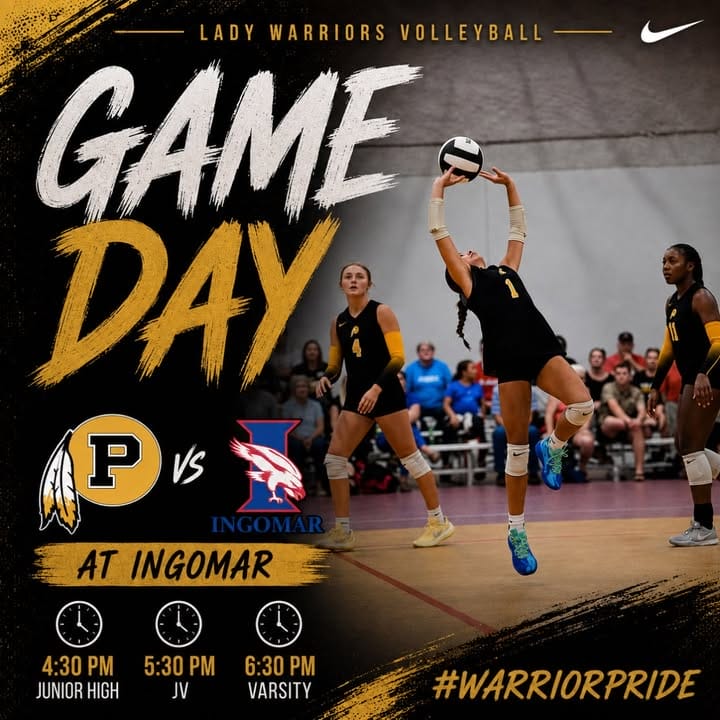 🏐 GAME DAY 🏐 The Lady Warriors are back in action tonight as we travel to Ingomar!