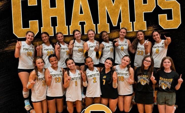 Pontotoc County volleyball teams win county championships ⚫️🟡