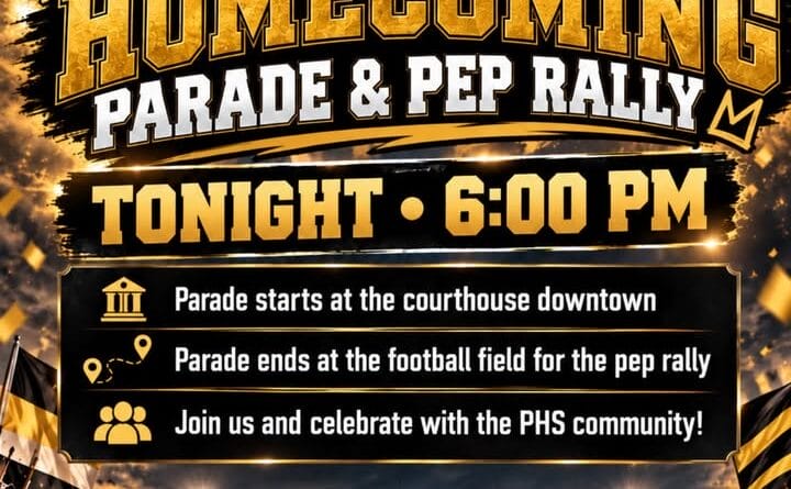 Pontotoc High School hosts homecoming celebration at 6 p.m. Join us tonight at 6:00 pm to celebrate our Pontotoc High School Homecoming!
