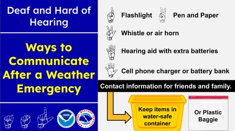 NWS Launches Weather Safety Page for Deaf and Hard-of-Hearing Community Did You Know - @NWS has a webpage dedicated to weather safety for the deaf & hard-of-hearing?