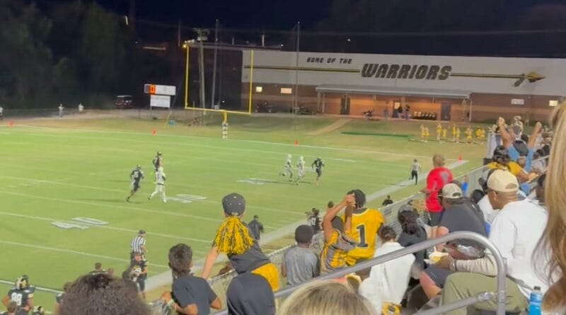 Markavion Jones scores on 80-yard run, leads to touchdown in third quarter Markavion Jones with an 80 yard run but tackled short of goal line