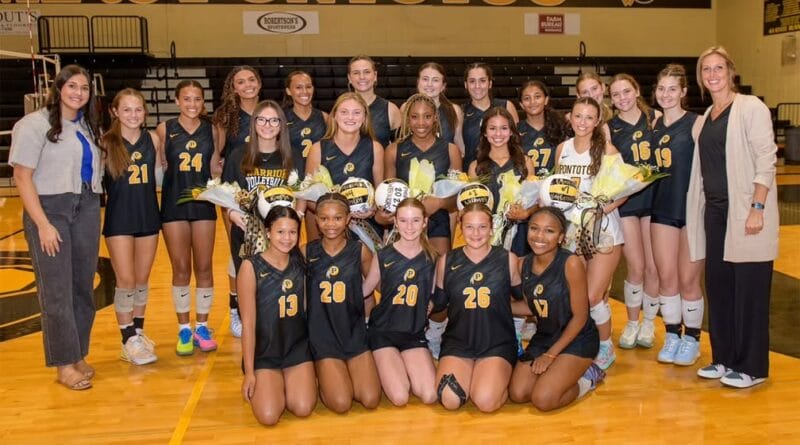 PHS Volleyball seniors celebrate with win on senior night PHS Volleyball Senior night was a great time to be a Warrior