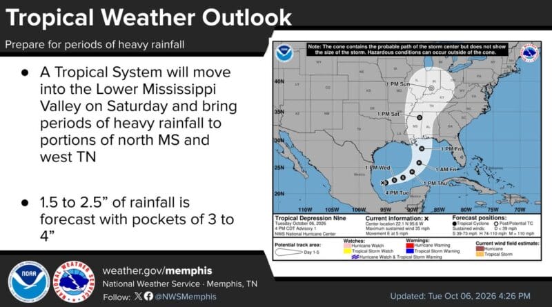 Tropical System to Bring Heavy Rain to Mississippi Valley ⚠️ Tropical Weather Outlook: Prepare for Heavy Rain!